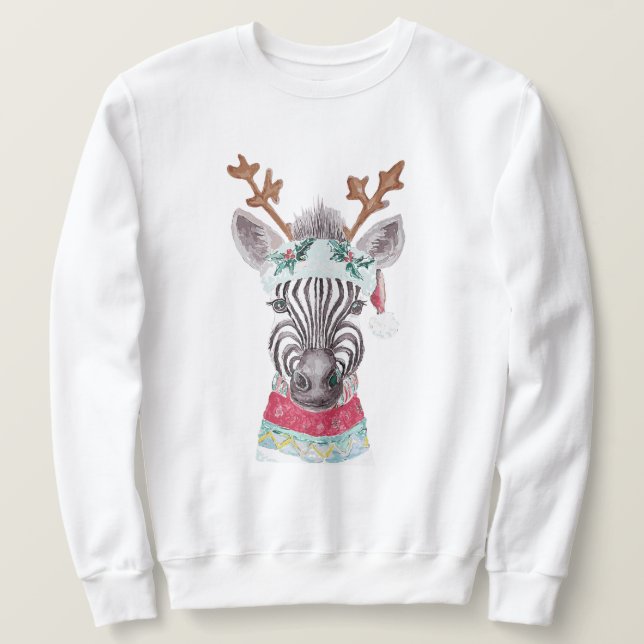 Moderne Weihnachtsfarben Sweatshirt (Design vorne)