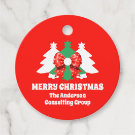 Moderne Weihnachtsfeiertage Geschenkanhänger