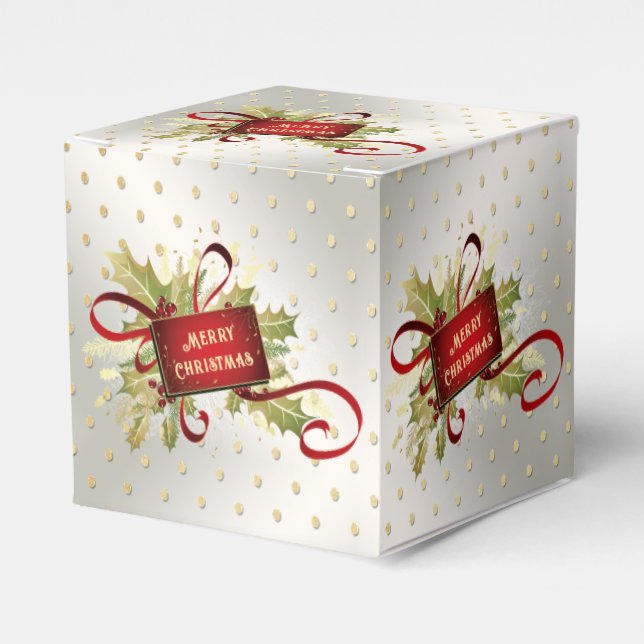 Moderne Weihnachtsfeiertage-Geschenkboxen Geschenkschachtel (Vorderseite)
