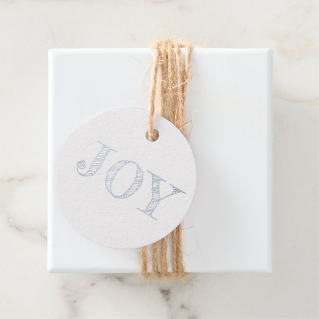 Moderne Weihnachtsfeiertage Joy Familienname Geschenkanhänger (Mit Box)