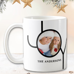 Moderne Weihnachtsfotos  Kaffeetasse