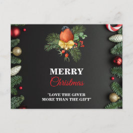 Moderne Weihnachtsgrußkarte  Postkarte