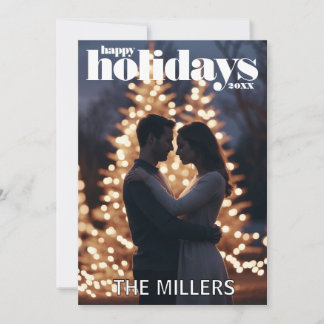 Moderne Weihnachtskarte für das Foto Einladung