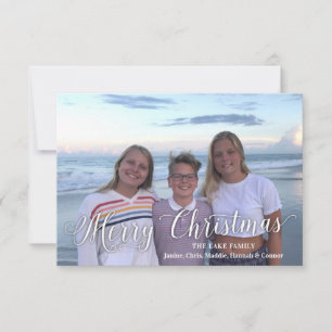 Moderne Weihnachtskarten für das Foto Ankündigung