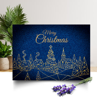 Moderne Weihnachtskartengestaltung Karte