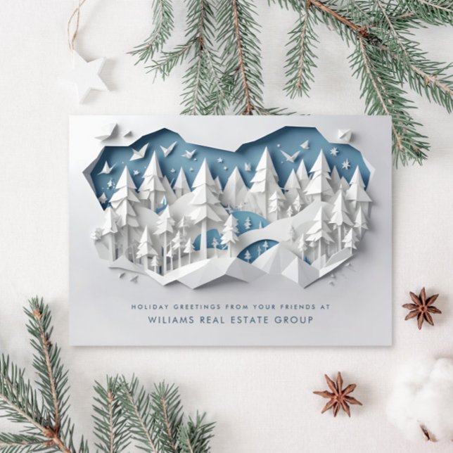 Moderne Weihnachtskomposition Unternehmensgrüße Feiertagskarte (Von Creator hochgeladen)