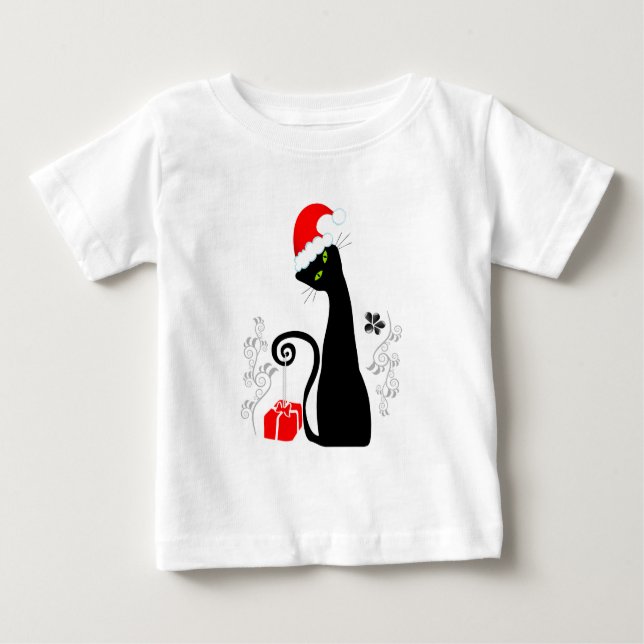 Moderne Weihnachtsküche Baby T-shirt (Vorderseite)