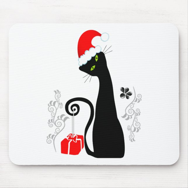 Moderne Weihnachtsküche Mousepad (Vorne)