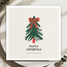 Moderne Weihnachtsmalerei Baum Feiertag