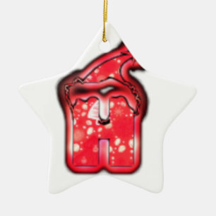 Moderne Weihnachtsmannmütze Collection Keramikornament