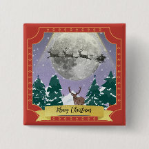 Moderne Weihnachtsnachtsnacht mit Santa Reindeer