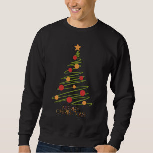 Moderne Weihnachtsneuheit schwarz Sweatshirt