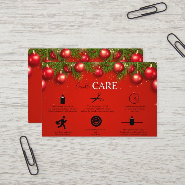 Moderne Weihnachtssaison in Unternehmen Visitenkarte (Vorderseite/Rückseite Beispiel)