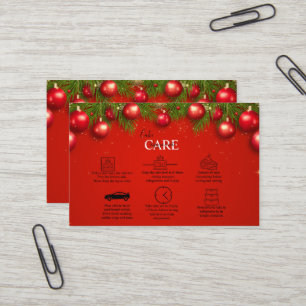 Moderne Weihnachtssaison in Unternehmen Visitenkarte