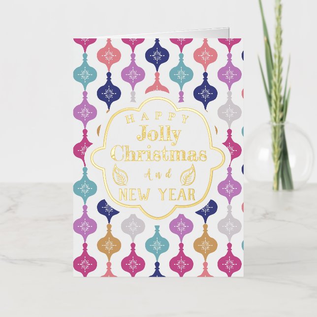 Moderne Weihnachtsschmuck (Vorderseite)