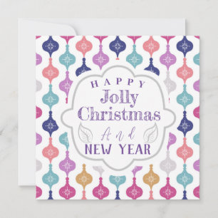 Moderne Weihnachtsschmuck Feiertagskarte