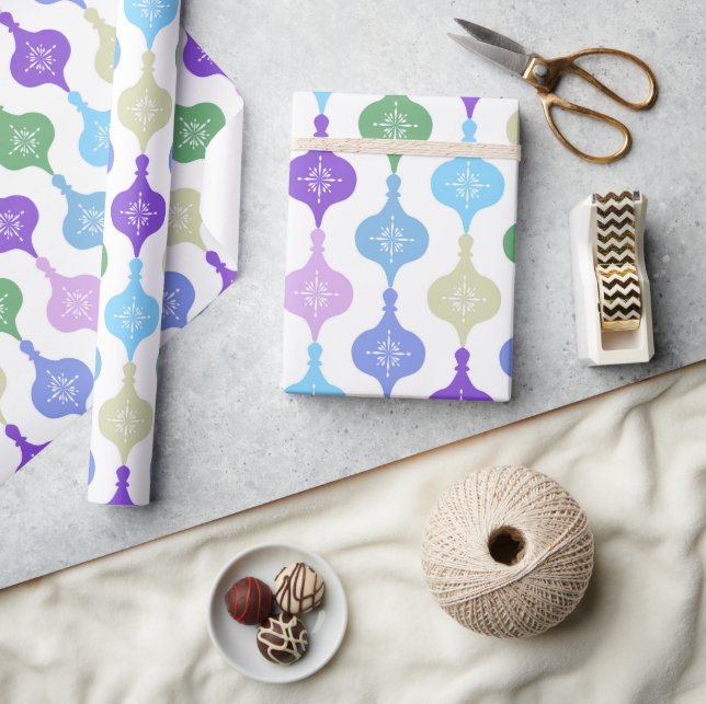 Moderne Weihnachtsschmuck Geschenkpapier (Kunsthandwerk)