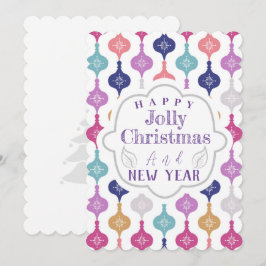 Moderne Weihnachtsschmuck Karte