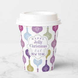 Moderne Weihnachtsschmuck Pappbecher