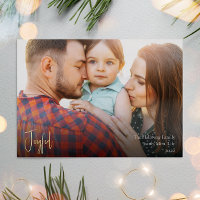 Moderne Weihnachtsschrift Full Foto Gold