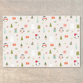 Moderne Weihnachtssymbole Seidenpapier