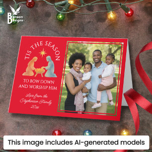 Moderne WEIHNACHTSZEIT Familienfoto Weihnachten