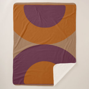 Moderne Weinberge Mitte des Jahrhunderts Gold Sherpadecke