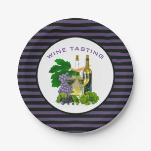 Moderne Weinschmack-Test-Papierplatte Pappteller