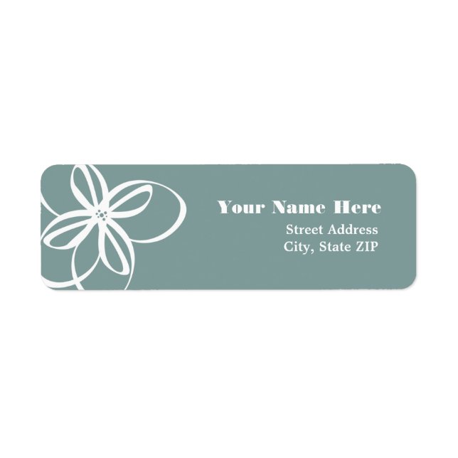 Moderne weiße Blume (Vorne)