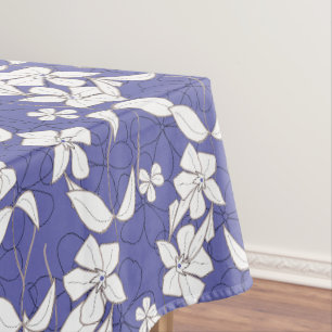 Moderne weiße Blume auf einem Deich Tischdecke