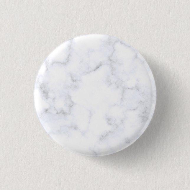 Moderne weiße Marmor Button (Vorderseite)