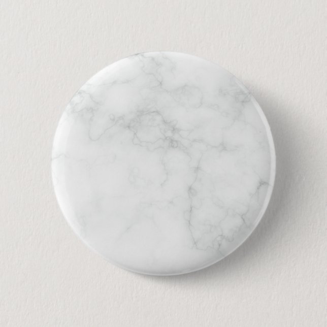 Moderne weiße Marmor Button (Vorderseite)