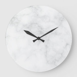 Moderne weiße Marmor Große Wanduhr