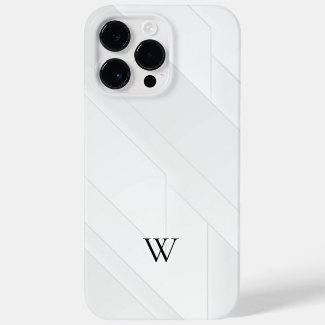 Moderne weiße Muster Case-Mate iPhone 14 Pro Max Hülle (Rückseite)