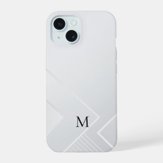 Moderne weiße Muster iPhone 15 Hülle
