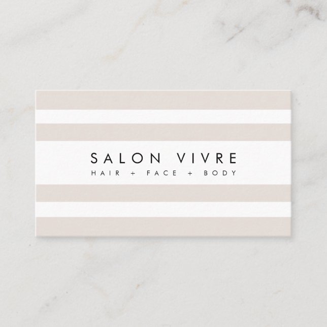 Moderne Wellness-Center Salon Minimalistisch Strip Visitenkarte (Vorderseite)