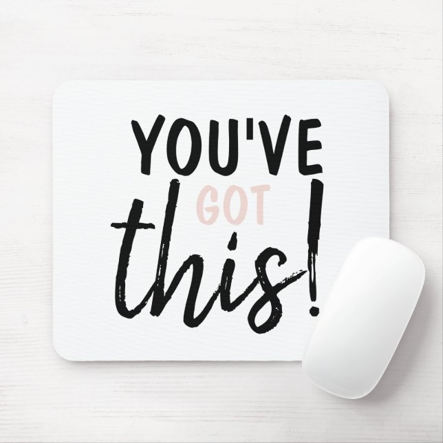 Moderne Welt hat diese positive Inspiration Mousepad (Mit Mouse)