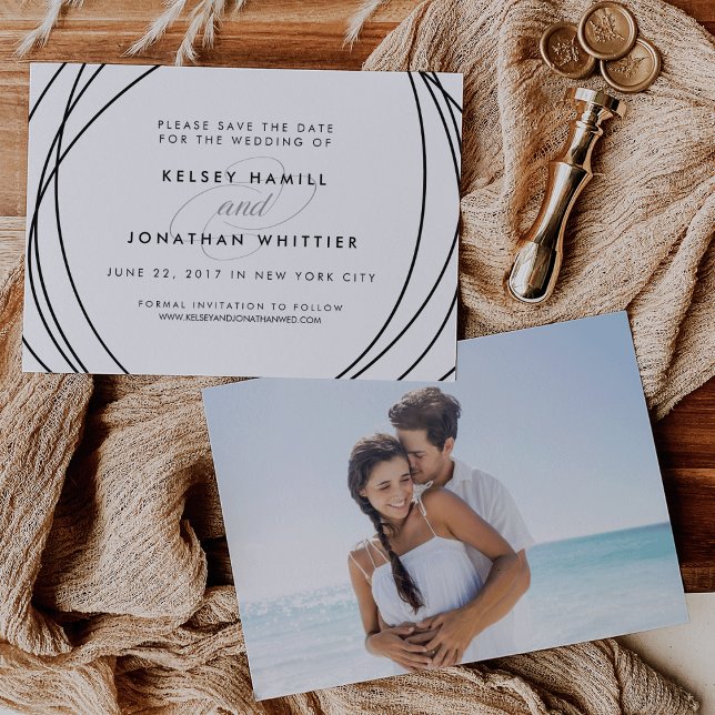 Moderne Welten | Optionales Back-Foto Save the Dat Date (Von Creator hochgeladen)