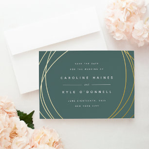 Moderne Welten Save the Date aufgedeckte Karte
