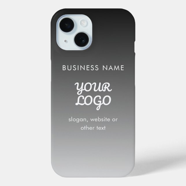 Moderne Werbe-Logo & Text | Bearbeitbare Farbe Case-Mate iPhone Hülle (Rückseite)