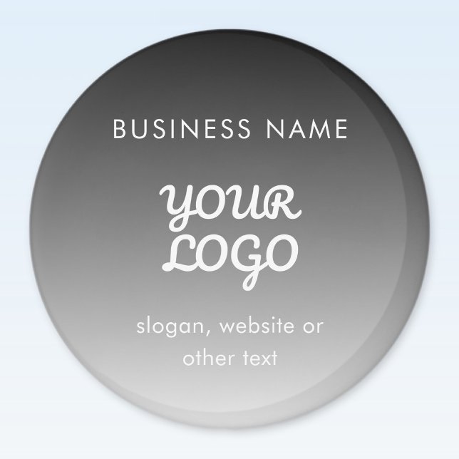 Moderne Werbe-Logo & Text | Bearbeitbare Farbe Magnet (Von Creator hochgeladen)