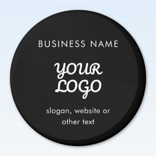Moderne Werbe-Logo & Text Bearbeitbare Farbe Magnet
