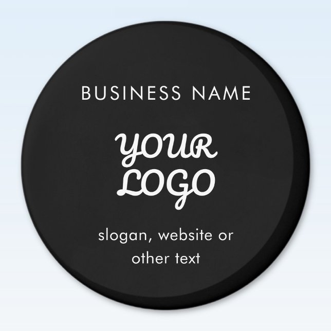 Moderne Werbe-Logo & Text | Bearbeitbare Farbe Magnet (Von Creator hochgeladen)