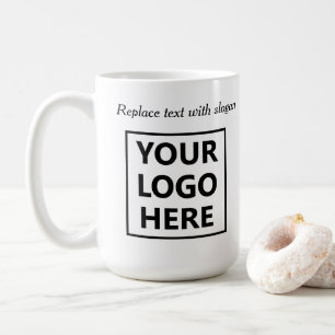 Moderne Werbeunternehmen-Logo-Slogan-Website Kaffeetasse