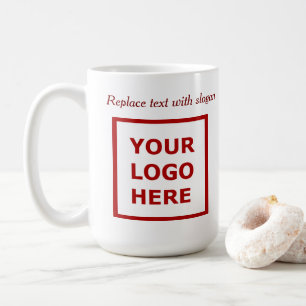 Moderne Werbeunternehmen-Logo-Slogan-Website Kaffeetasse
