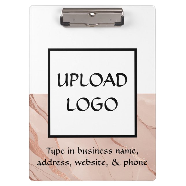 Moderne Werbung für Minimalistische Logos Klemmbrett (Vorderseite)