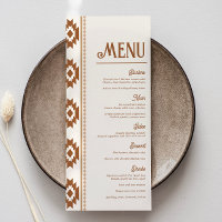 Moderne westliche Hochzeitsmenü