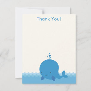 Moderne Whale Babydusche Danke, dass ihr eine Flac Mitteilungskarte