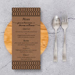 Moderne "Whimsical Kraft Wedding Menu Cards" Werbekarte<br><div class="desc">Die moderne Kraftquimsical-Hochzeitskollektion - Menükarten,  die sich mit den für diese Sammlung passenden Themen auseinander setzen</div>