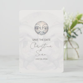 Moderne Whimsy-Delphine Hochzeit retten die Datums Save The Date